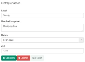 Eintrag erfassen | © Andermatt BioVet AG