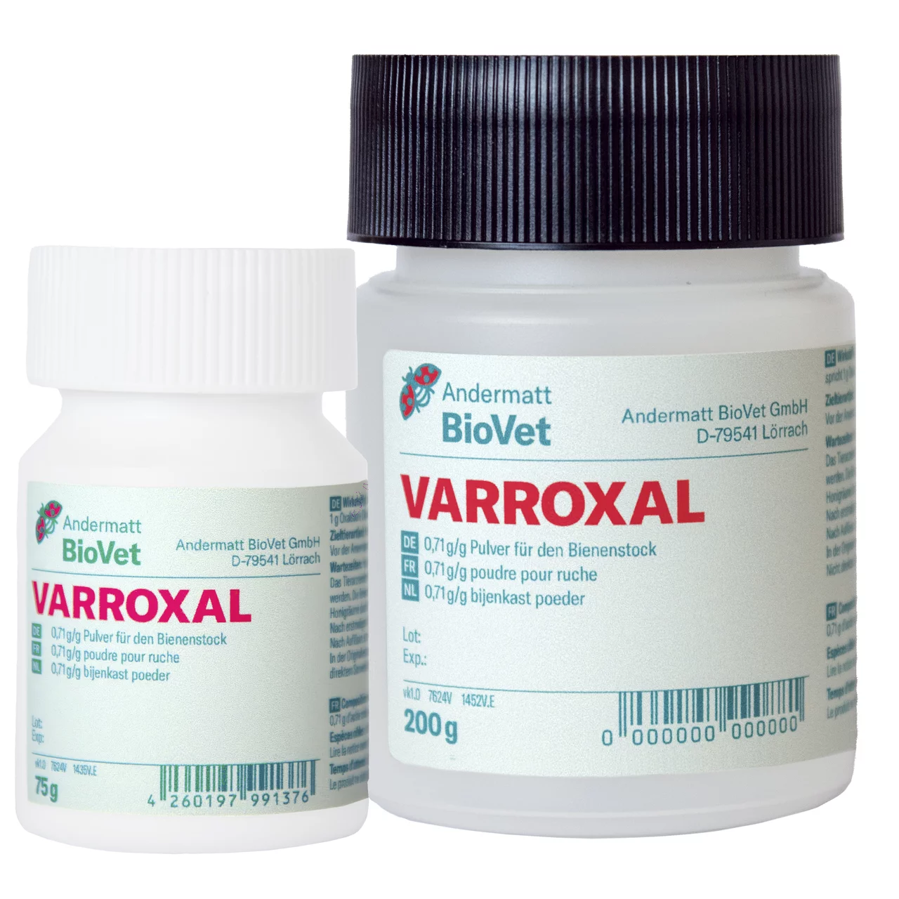 Varroxal 75g und 200g | © Andermatt BioVet AG